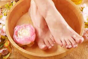 Healing foot baths for skin mycoses